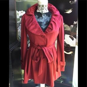 Dramatic collar Jacket B3